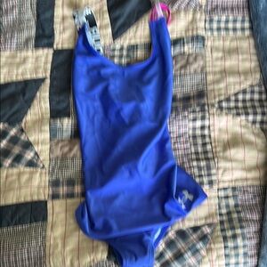 Under Armour Kids' Blue and Pink One Piece Bodysuit